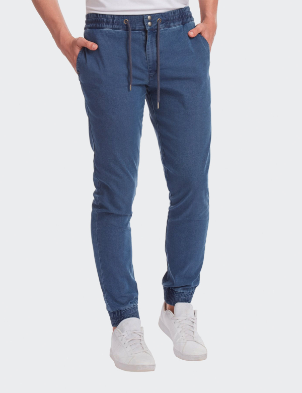 Pantaloni bărbați W. Wegener Runner 5874 bleumarin