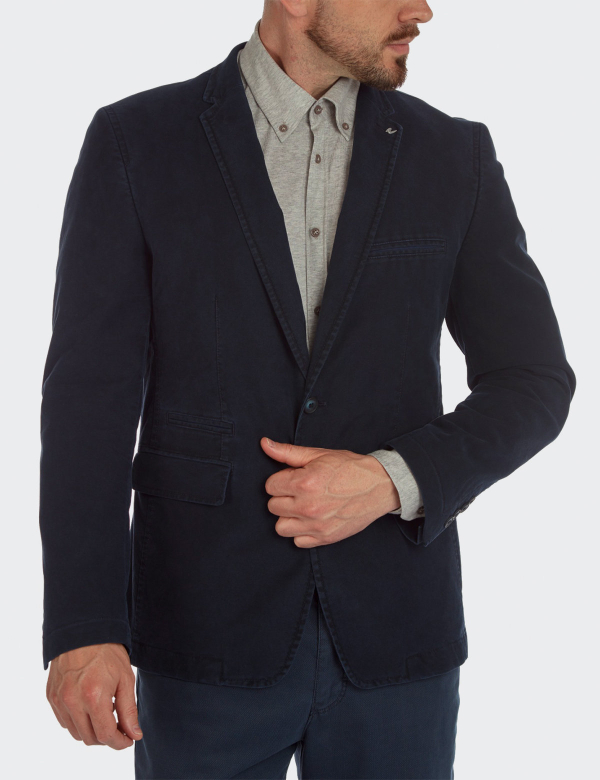 Sacou bărbați W. Wegener Jacket Nelson 6518 albastru