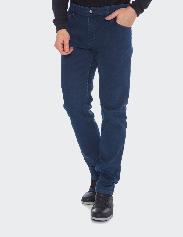 Pantaloni bărbați W. Wegener Jeans Cordoba 6860 Albastru